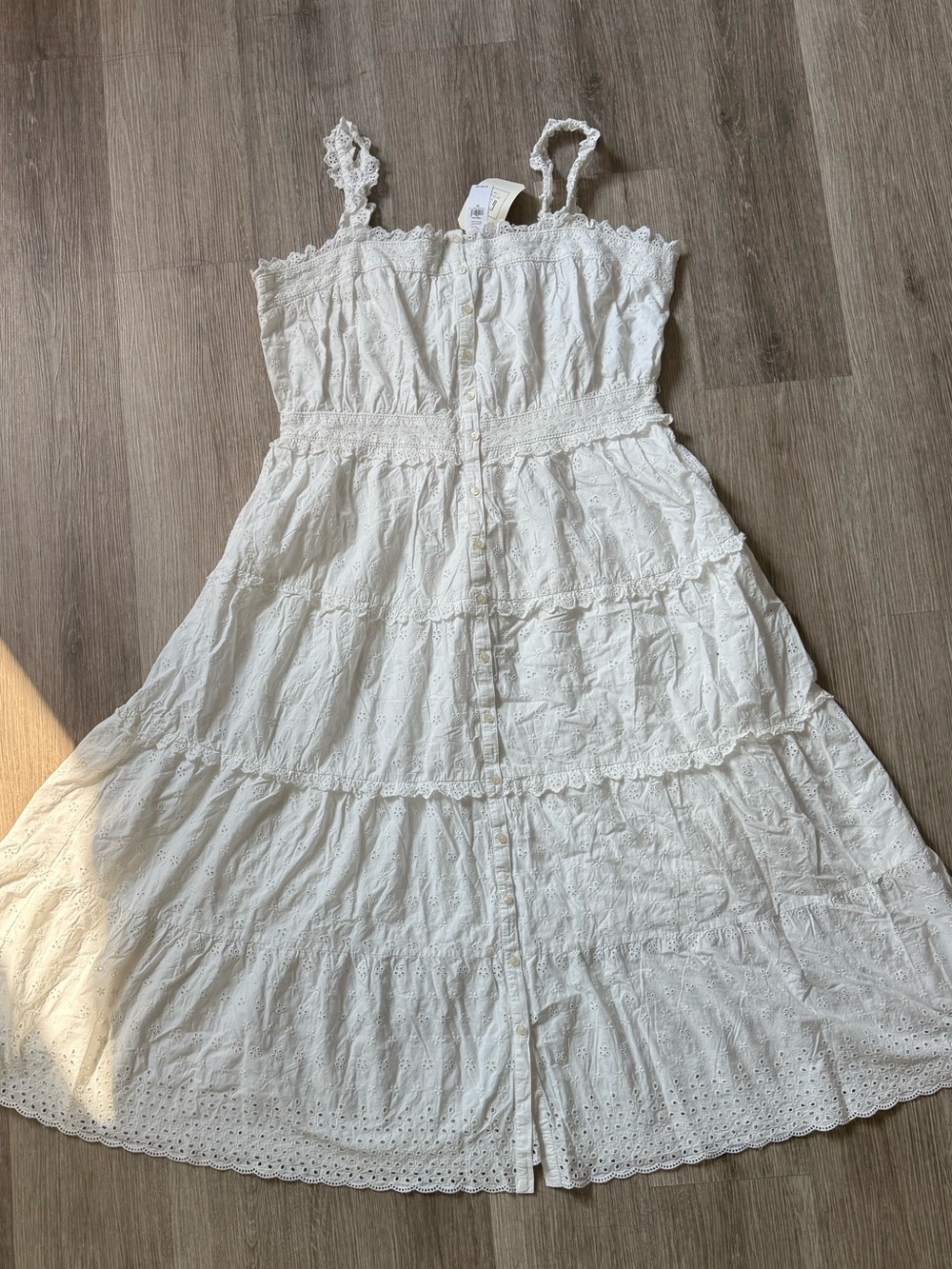 GAP × DÔEN Eyelet Cotton Midi Dress NWT XL